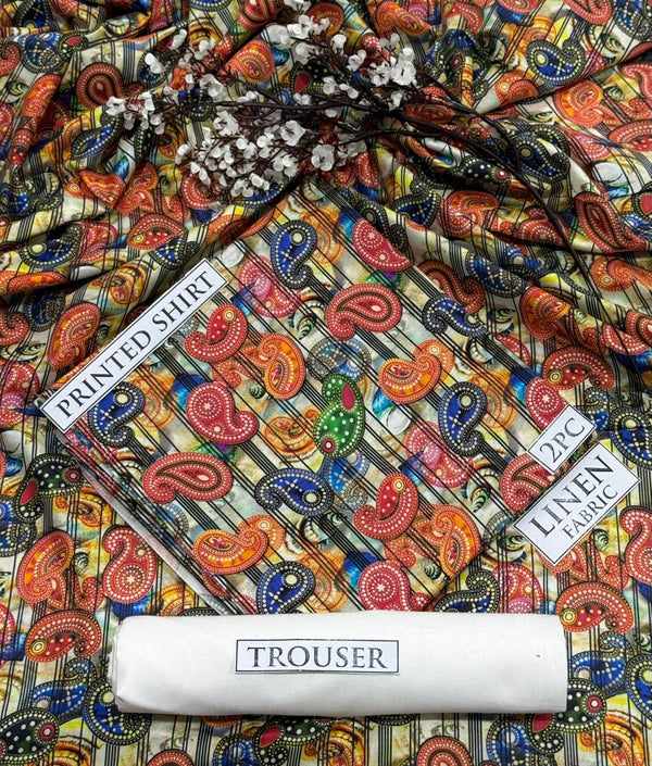 BONANZA Linen Printed 2PC Collection 2025 - Design 3