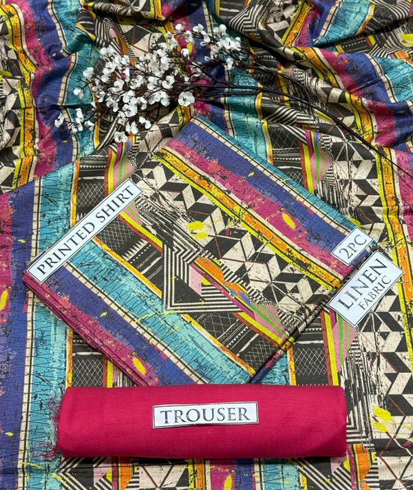 BONANZA Linen Printed 2PC Collection 2025 - Design 10