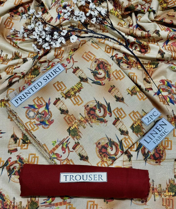 BONANZA Linen Printed 2PC Collection 2025 - Design 17