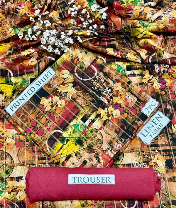 BONANZA Linen Printed 2PC Collection 2025 - Design 12