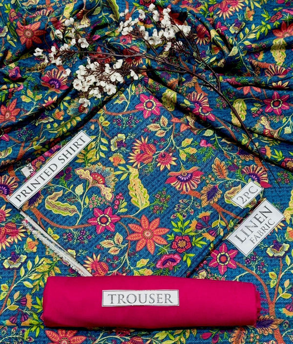 BONANZA Linen Printed 2PC Collection 2025 - Design 4