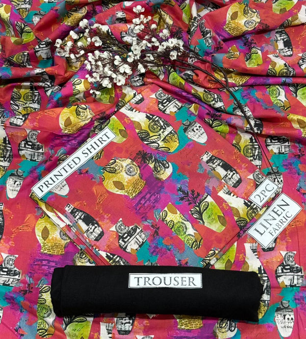 BONANZA Linen Printed 2PC Collection 2025 - Design 5