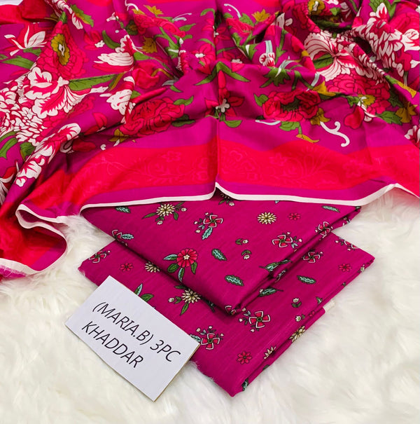 Maria.B Premium Khaddar 3PC Winter Collection 2025 – Design 19