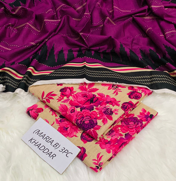 Maria.B Premium Khaddar 3PC Winter Collection 2025 – Design 3