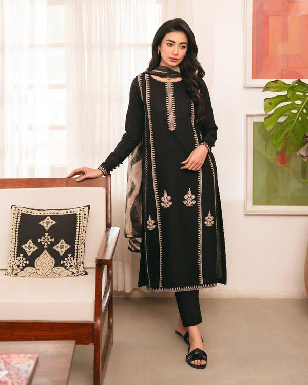Jazmin Premium Dhanak 3PC Embroidered Winter Collection 2025 – Design 41