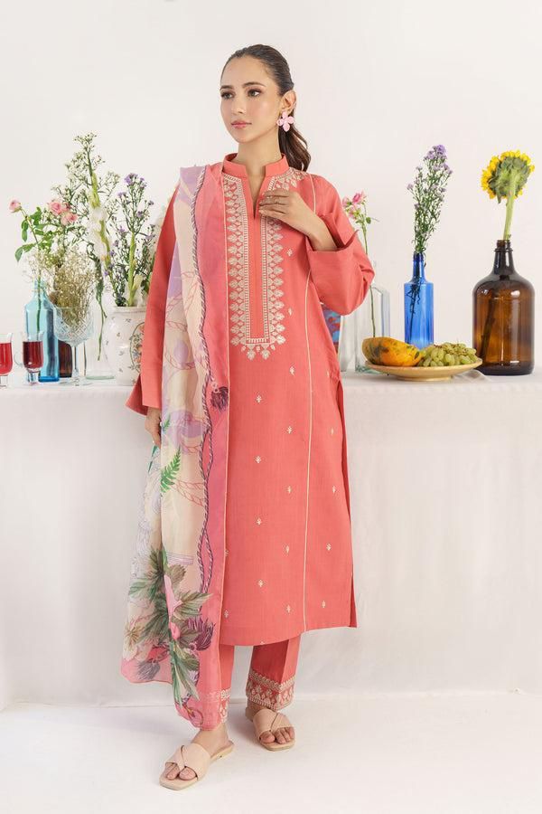 Jazmin Premium Dhanak 3PC Embroidered Winter Collection 2025 – Design 53